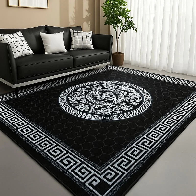 Greek Style Super Soft Rug (160x230cm) Luxury Quality Non-Slippery Rug for Modern Homes
