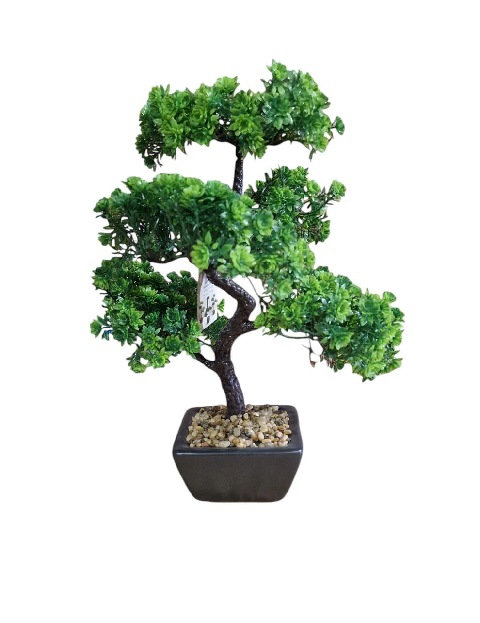 SIL Artificial Bonsai in Pot – 37 cm Decorative Green Bonsai Tree
