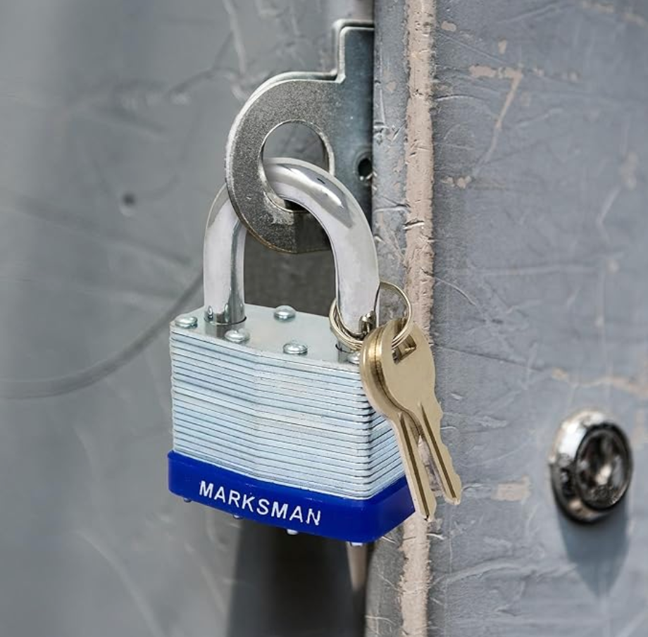 50Mm Laminated Weatherproof Padlock - Security Pad Lock with 2 Keys