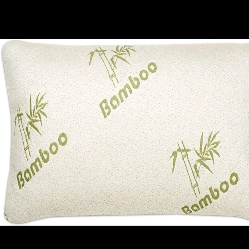 Bamboo Memory Foam Pillow - Anti Bacterial Firm Medium Support topper comfort duvet