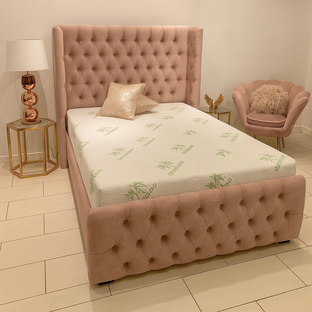 Bamboo Memory Foam Topper - Anti Bacterial Firm Medium Support topper comfort duvet