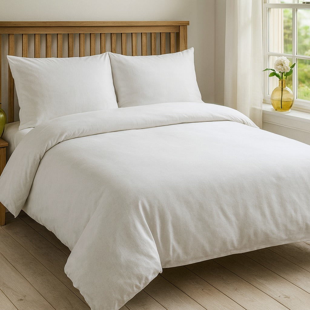 Luxury Plain Dyed Bedsheet with Duvet Cover Set with Pillowcases for Double and King Size Bed