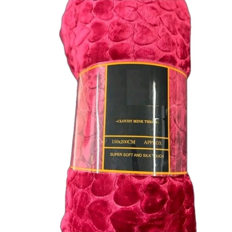 Soft and Cosy Mink Fleece 150/200 CM  Blanket for a Comfortable Sleep Sold by TECHMANN