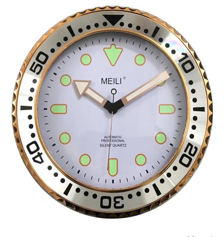 30CM Luxury Wall Clock Design Metal Art Large Digital Luminous Wall Watches Clock 3D Home Decor Living Room Decoration Clocks