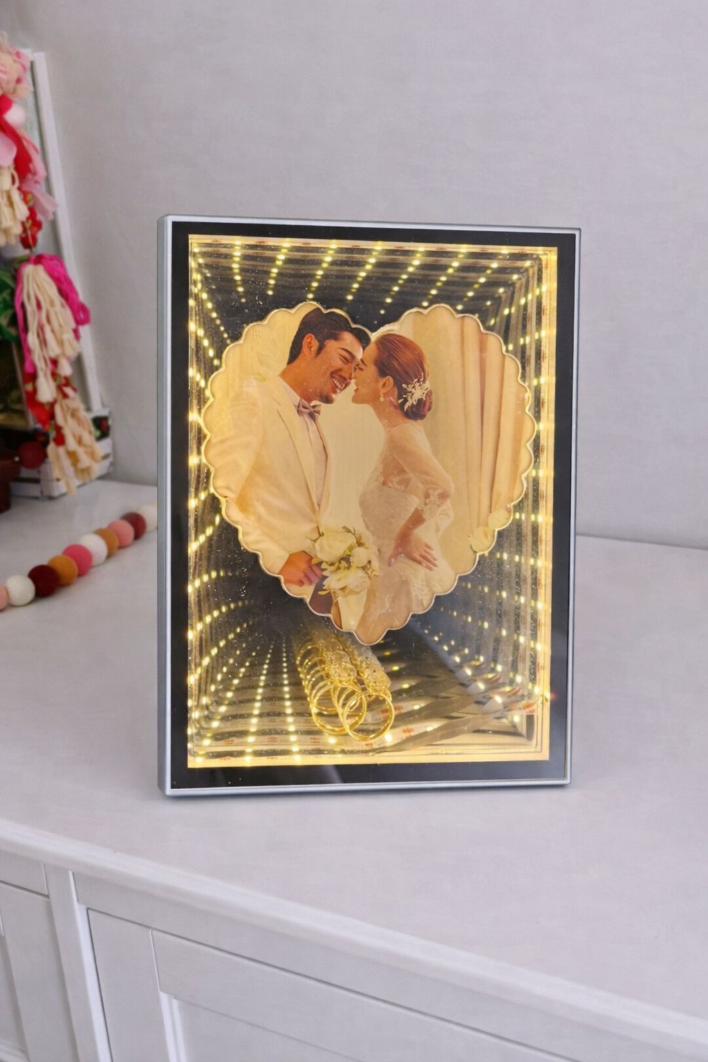 LED Infinity Mirror Photo Frame