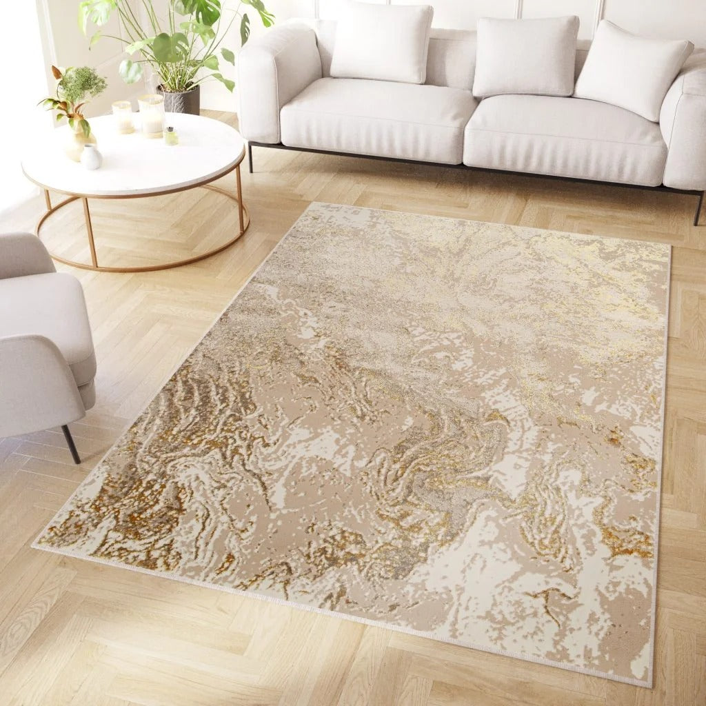 Marbled Effect Area Hallway runner