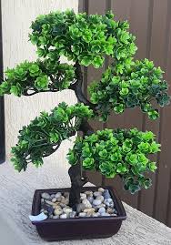 Artificial Bonsai Simulation Green Plants for Home Decoration Faux Potted Plants for Office and Garden No Maintenance Required