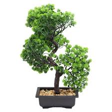 Artificial Bonsai Simulation Green Plants for Home Decoration Faux Potted Plants for Office and Garden No Maintenance Required